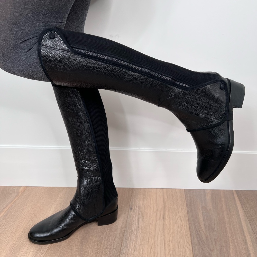 ❤️Tory Burch❤️Size: 7.5, Convertible Chelsea/Knee high boots, Black, EEUC❣️ - Picture 2 of 16